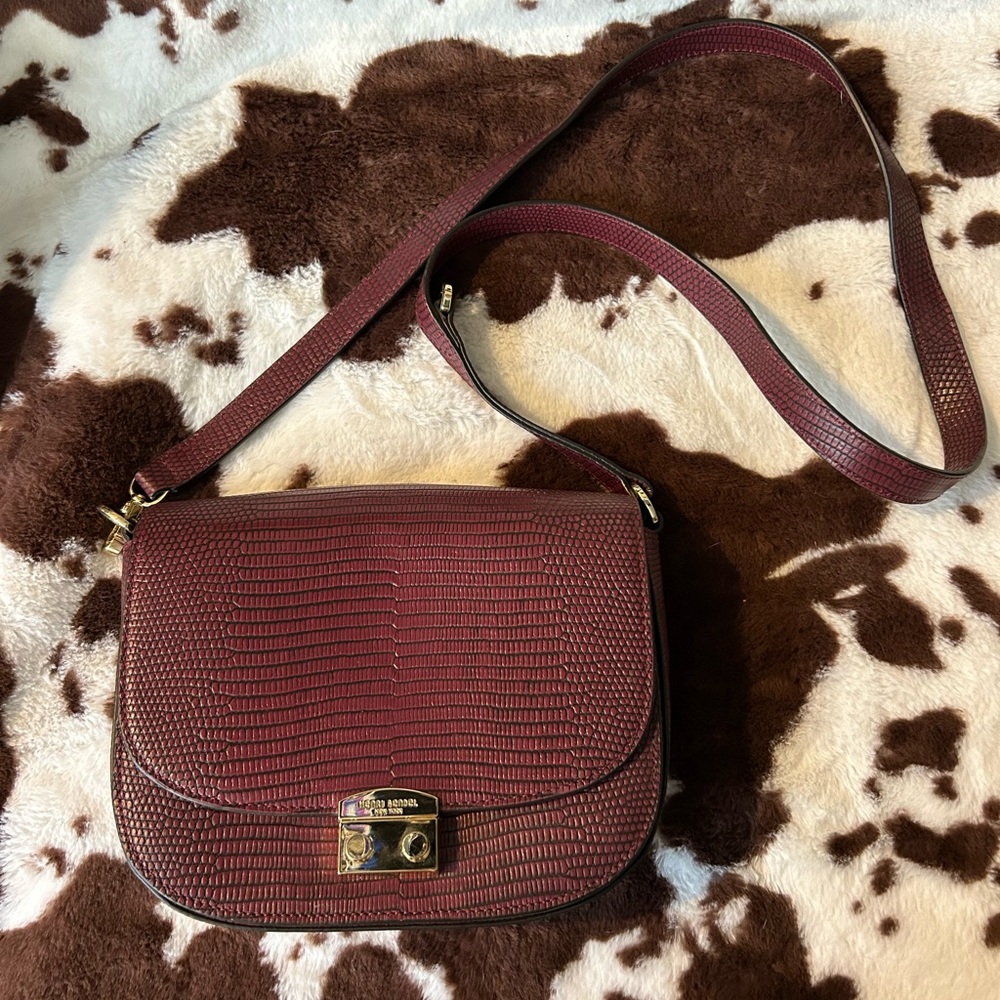 Henri Bendel maroon crossbody bag
